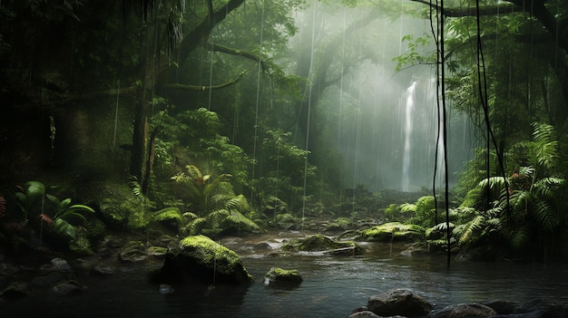 Rainforest Rhapsody Realistic Rainfall Capture