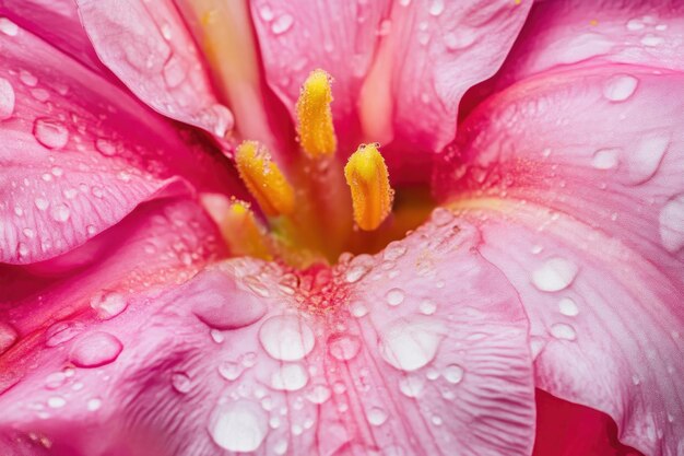 Photo rainkissed flower petals with sparkling drops