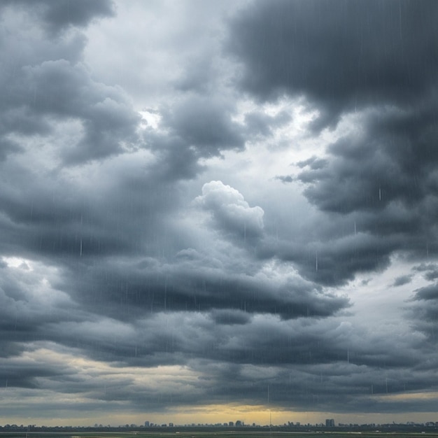 Photo rainy day cloudy sky