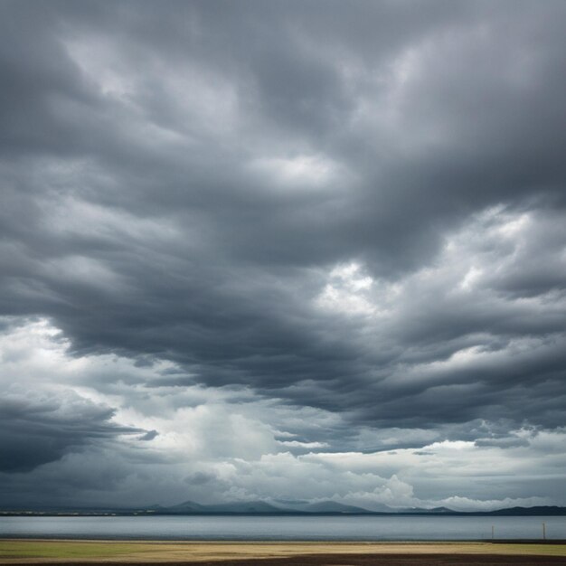 Photo rainy day cloudy sky