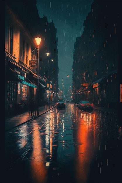 A rainy night in paris