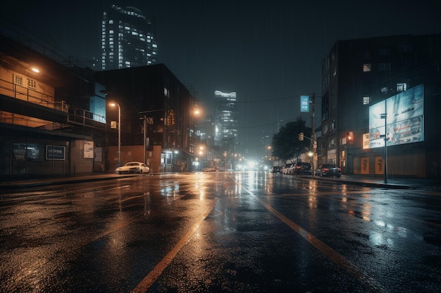 A rainy night in vancouver