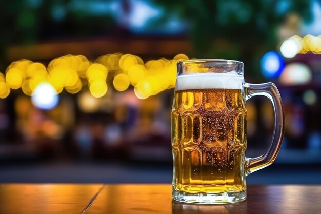 Raise a Glass to Oktoberfest Freshly Brewed Beer Delight Generative AI