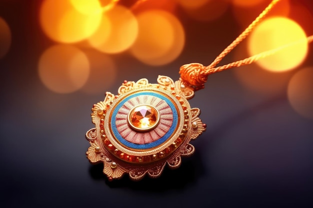 Rakhi greeting card for Indian festival Raksha Bandhan celebration