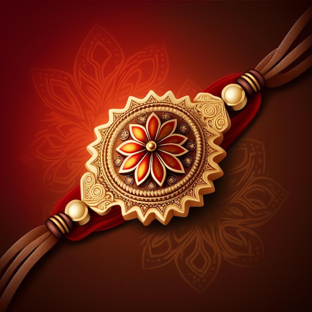 Rakhi isolated illustration for Raksha Bandhan Generative Ai