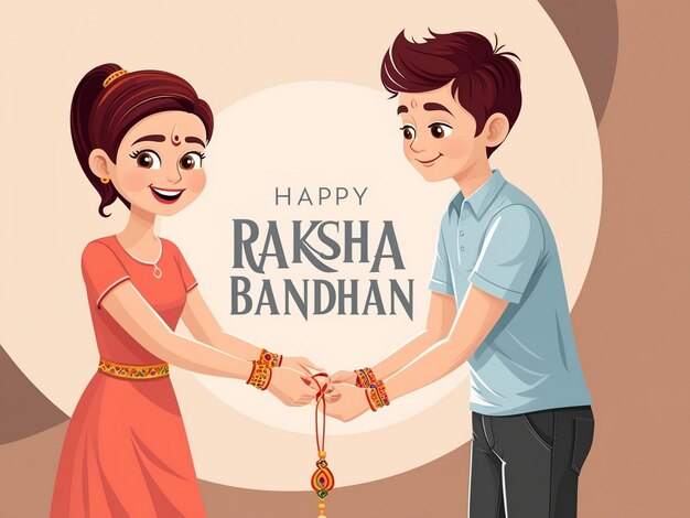 Photo raksha bandhan celebration vector art