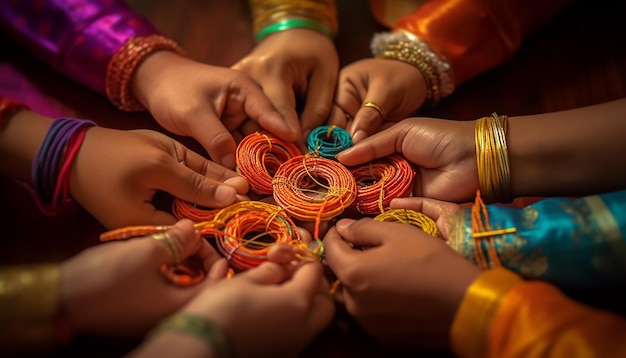 Raksha Bandhan festival celebrating minimal objects and concept photo shoot