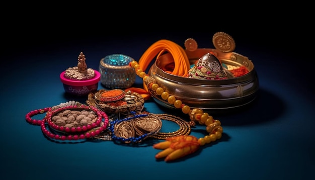 Raksha Bandhan festival celebrating minimal objects and concept photo shoot