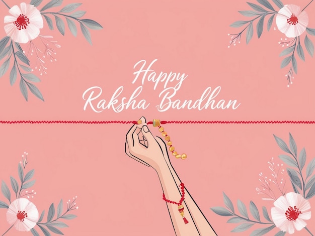 Raksha Bandhan Festival Greeting Card Vector