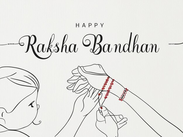 Photo raksha bandhan festival vector illustration