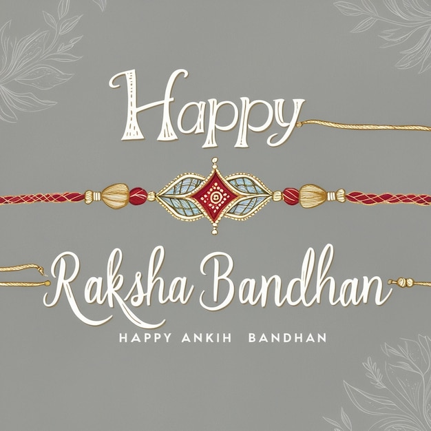 Raksha Bandhan Greeting Card with Beautiful Illustration