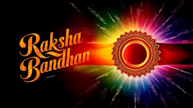 Raksha Bandhan Indian Festival With Beautiful Rakhi Rakhi Bandhan Background Image