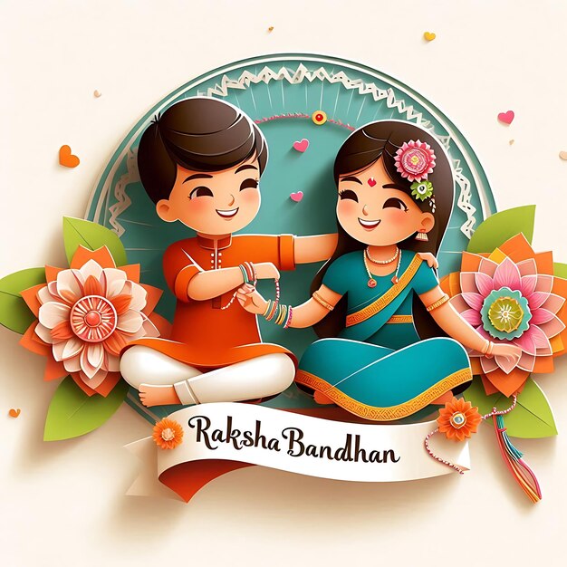 raksha bandhan a poster for a woman and a man with a sign that says quot hija quot