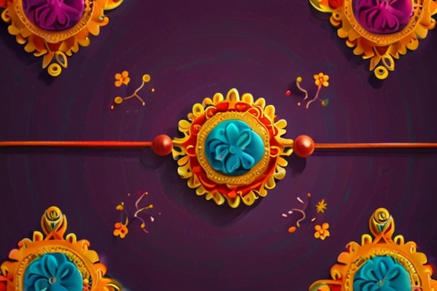 Raksha Bandhan Rakhi Indian festival Decorative Rakhi