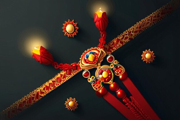 Raksha Bandhan Rakhi Indian festival Decorative Rakhi