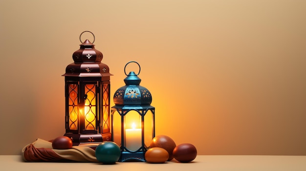 Ramadan Background 3D Rendering Generativ