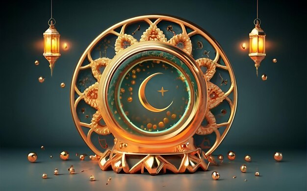 Ramadan background colorful effect image