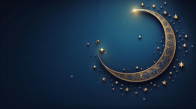 Ramadan Background Islamic Crescent