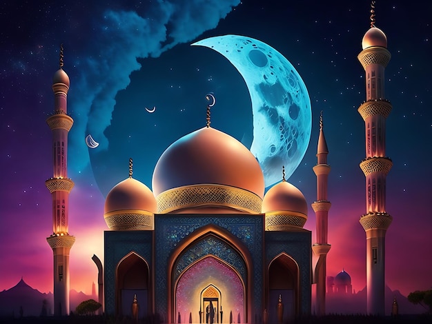 Ramadan background mosque illustration mosque background Ramadan Mubarak Ramadan wallpaper