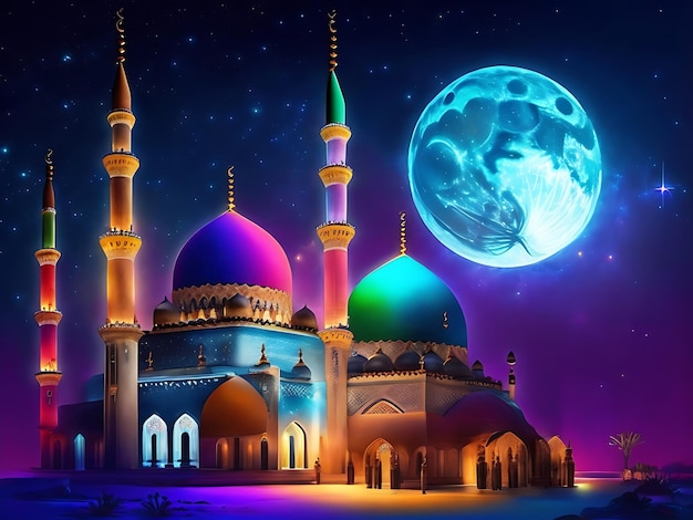 Ramadan background mosque illustration mosque background Ramadan Mubarak Ramadan wallpaper