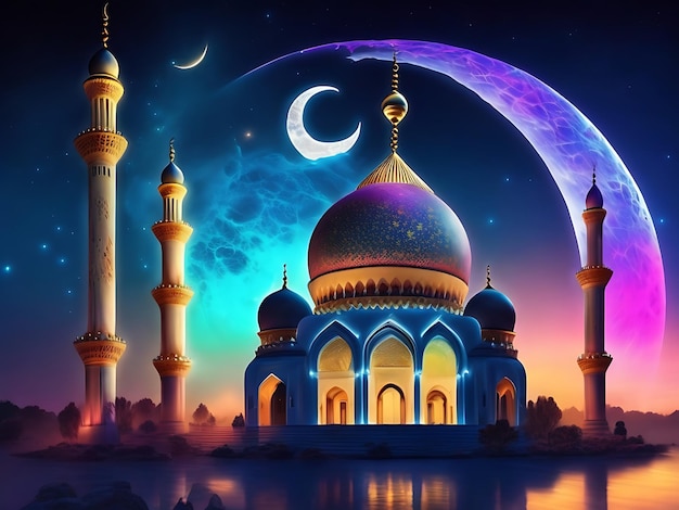 Ramadan background mosque illustration mosque background Ramadan Mubarak Ramadan wallpaper