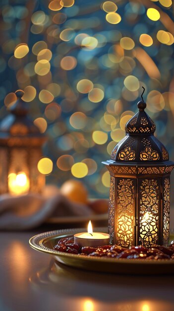 ramadan decoration HD 8K wallpaper Stock Photographic Image