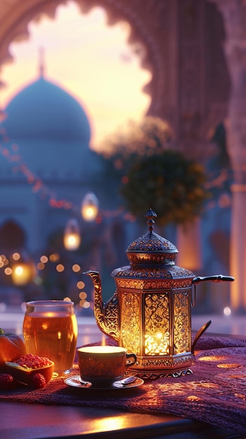 ramadan design HD 8K wallpaper Stock Photographic Image