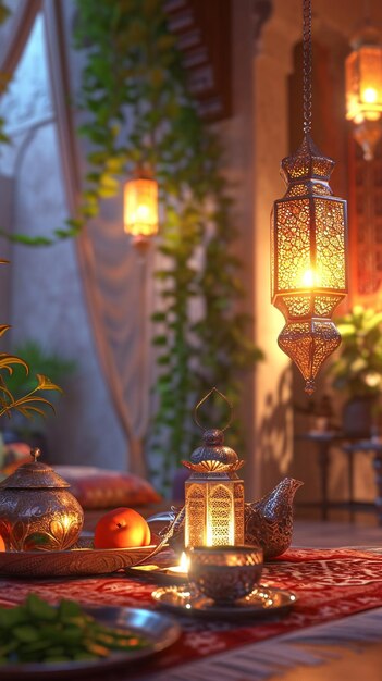 ramadan design HD 8K wallpaper Stock Photographic Image