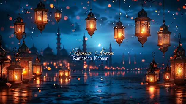 Ramadan greetings background Elegant element for design template place for text greeting card and banner for Ramadan kareem