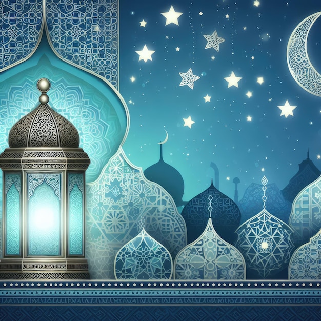 Ramadan Islamic Background with text space