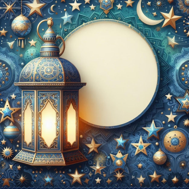 Ramadan Islamic Background with text space