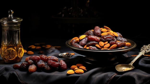 Ramadan Juicy dates and dried fruits nuts