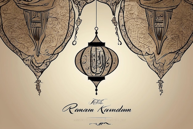 Ramadan Kareem Arabic Calligraphy