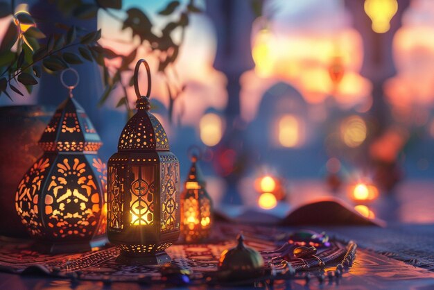 Ramadan kareem background 3d