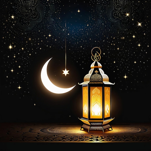 Ramadan kareem celebration lamp lantern