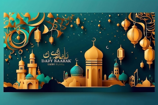 ramadan kareem and eid mubarak