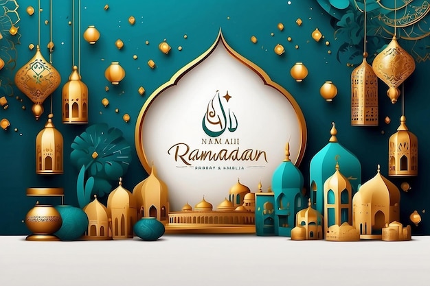 ramadan kareem and eid mubarak