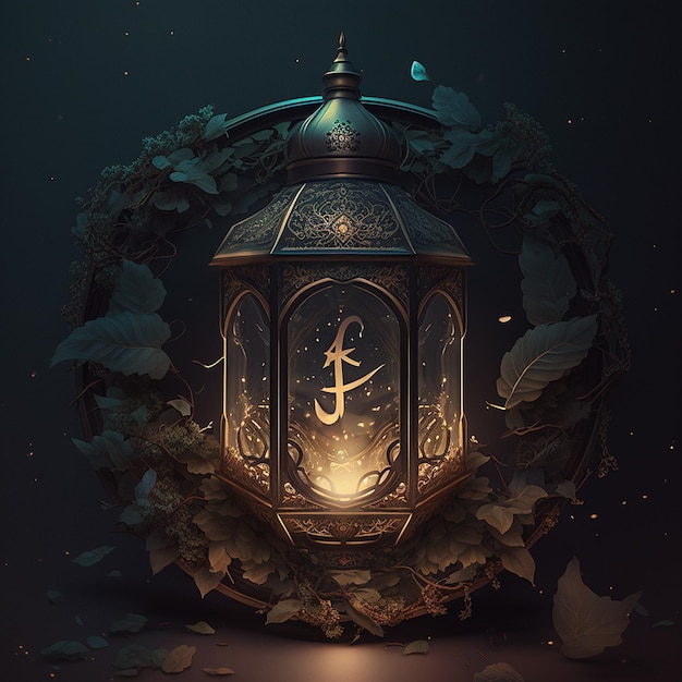 Ramadan Kareem high resolution background image Ai generated art