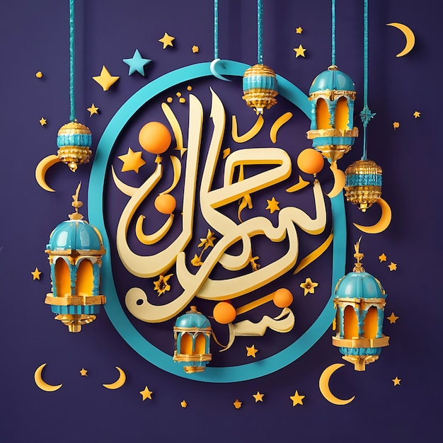 Ramadan Kareem holiday design Celebrate Ramadhan Holy month in Islam