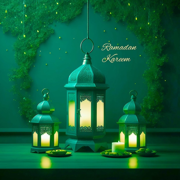 Ramadan kareem mosque element in ornate arabic White golden colors Generative AI