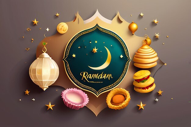 Photo ramadan kareem wish banner design eid mubarak creative concept eid concept background