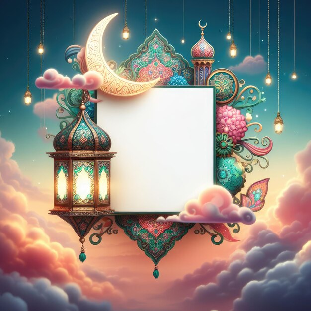 Ramadan karem lantern background