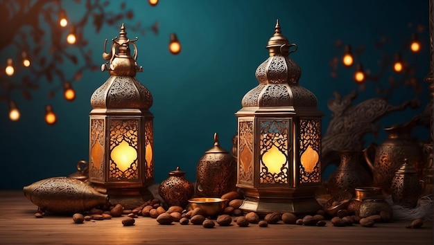 Ramadan lantern aesthetic Background