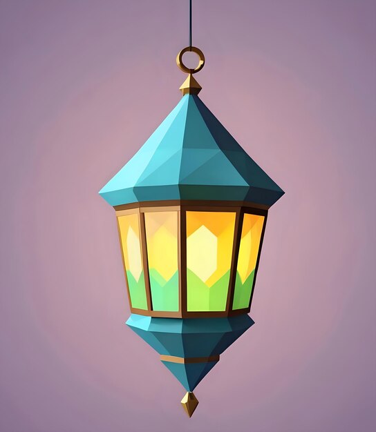 Photo ramadan lantern illustration