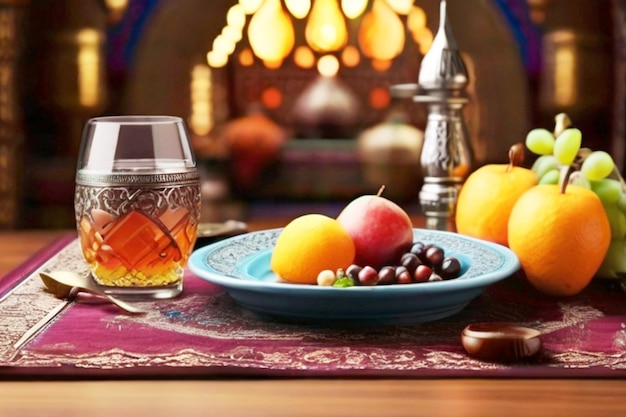 Ramadan Mubarak iftar background