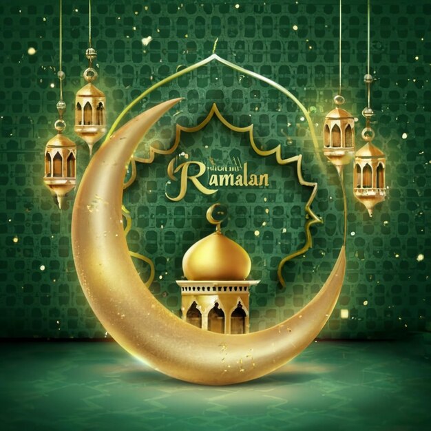 Ramadan social media post template design ai generated