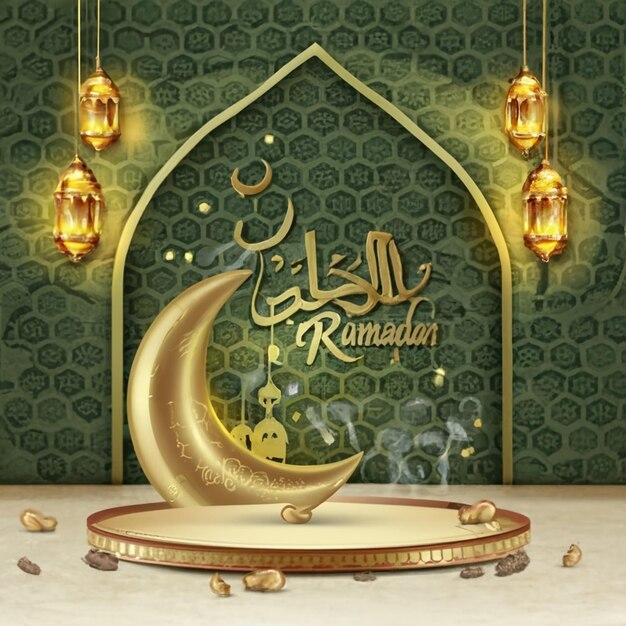 Ramadan social media post template design ai generated