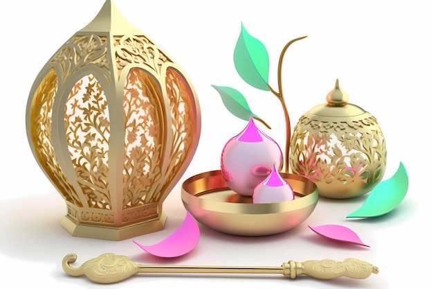 Ramadhan Kareem Decoration,3D Illustration