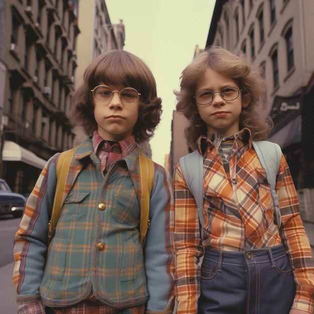 Photo random boys playing on the streets of nyc in the 1970s