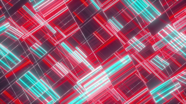 Random neon lines